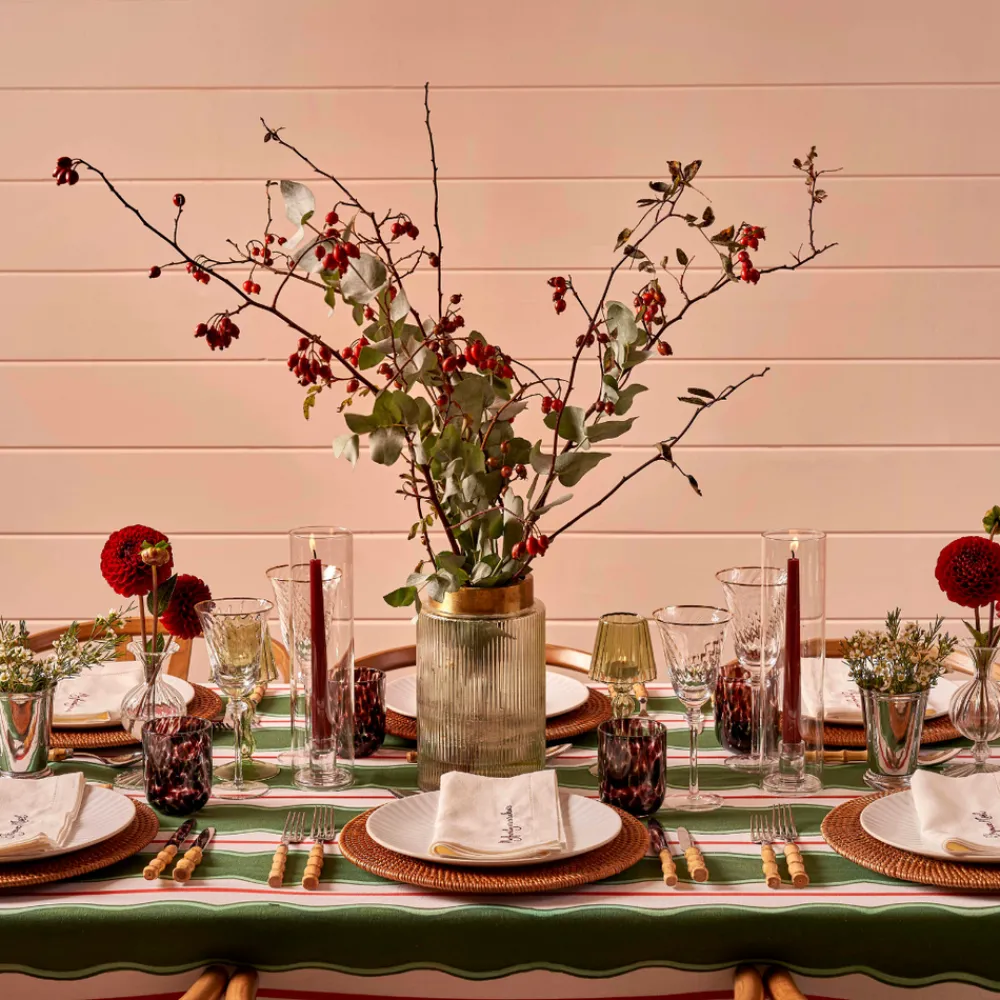 Maison Margaux Glassware|Burgundy Dappled Glasses, Set of 4