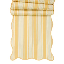 Juliska Place Settings & Linens|Cabana Stripe 18" x 90" Table Runner in Sunshine