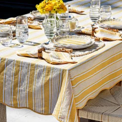 Juliska Place Settings & Linens|Cabana Stripe 60" x 120" Tablecloth in Sunshine