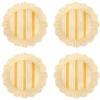 Juliska Dinnerware|Cabana Stripe Melamine Dessert/Salad Plate, Set of 4 in Sunshine