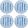 Juliska Dinnerware|Cabana Stripe Melamine Dinner Plate, Set of 4 in Ocean