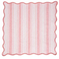 Juliska Place Settings & Linens|Cabana Stripe Napkin Assorted, Set of 4 in Multi