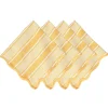 Juliska Place Settings & Linens|Cabana Stripe Napkin, Set of 4 in Sunshine