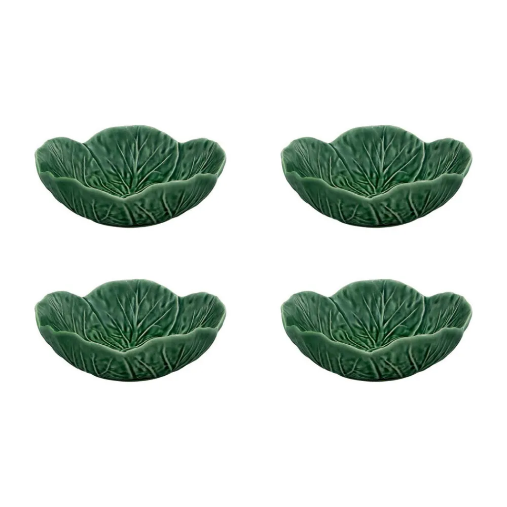 Bordallo Pinheiro Dinnerware|Cabbage Bowl 15 oz, Set of 4