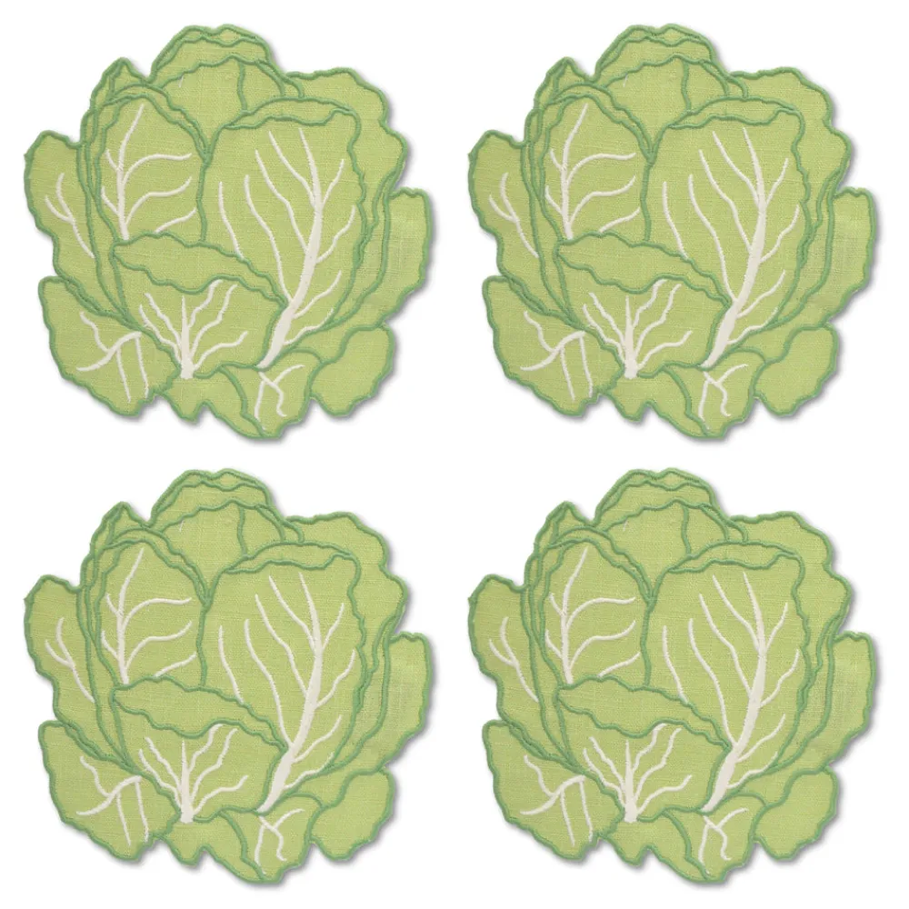 Chefanie Place Settings & Linens|Cabbage Cocktail Napkins, Set of 4
