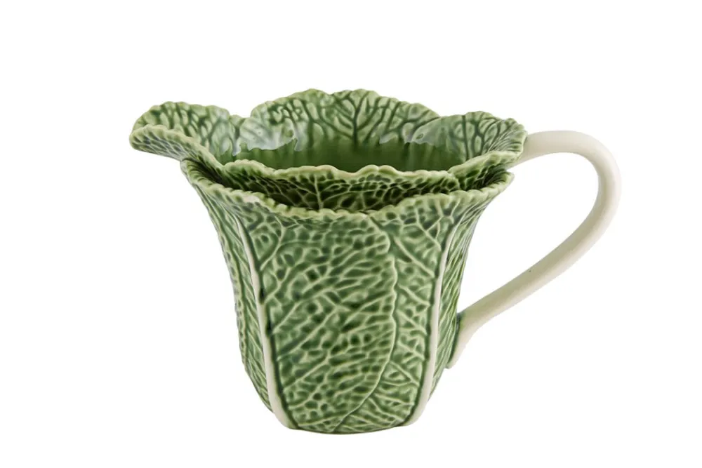 Bordallo Pinheiro Dinnerware|Cabbage Pitcher in Green