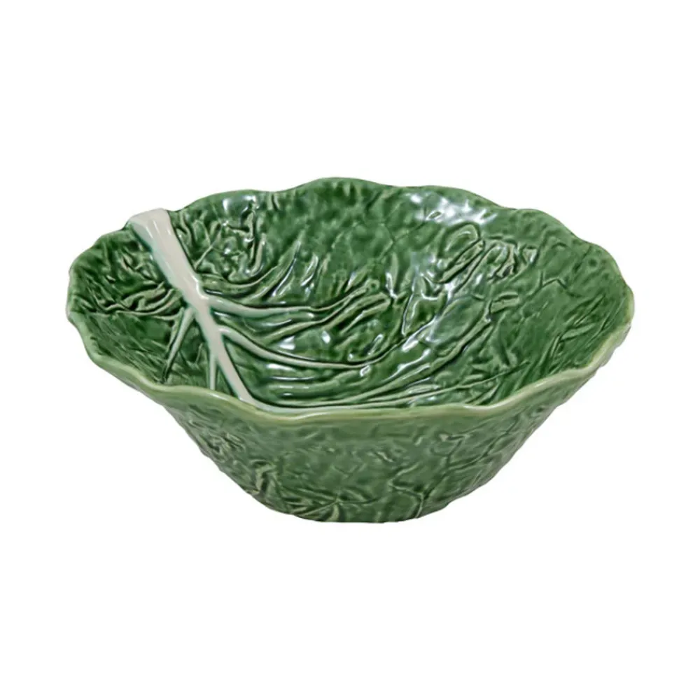 Bordallo Pinheiro Dinnerware|Cabbage Salad Bowl 115 oz Tall Salad Bowl