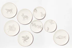 Laboratorio Paravicini Dinnerware|Calligraphario Multiple Dessert Plate, Set of 4