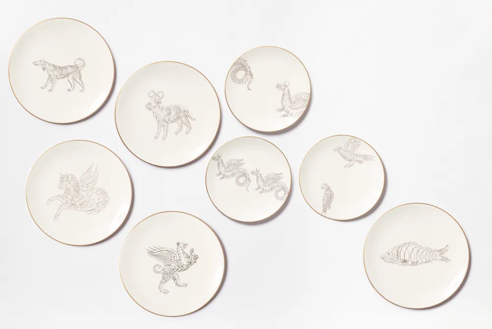 Laboratorio Paravicini Dinnerware|Calligraphario Multiple Dinner Plate, Set of 4