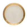 Costa Nova Dinnerware|Camilla Collection Charger Plates in Gold, Set of 6