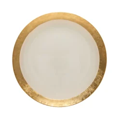 Costa Nova Dinnerware|Camilla Collection Charger Plates in Gold, Set of 6