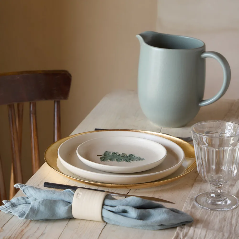 Costa Nova Dinnerware|Camilla Collection Charger Plates in Gold, Set of 6