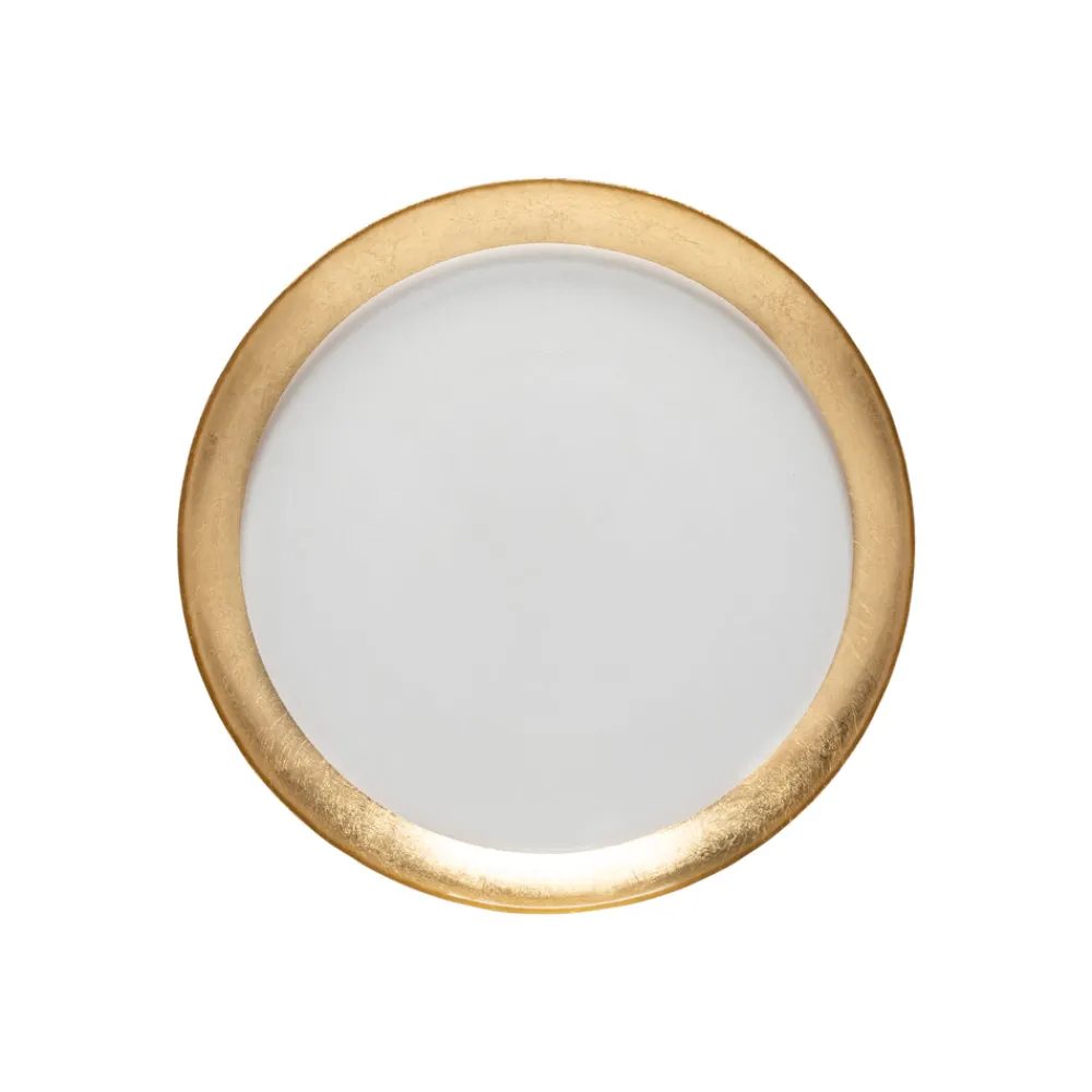 Costa Nova Dinnerware|Camilla Collection Dinner Plates in Gold, Set of 6