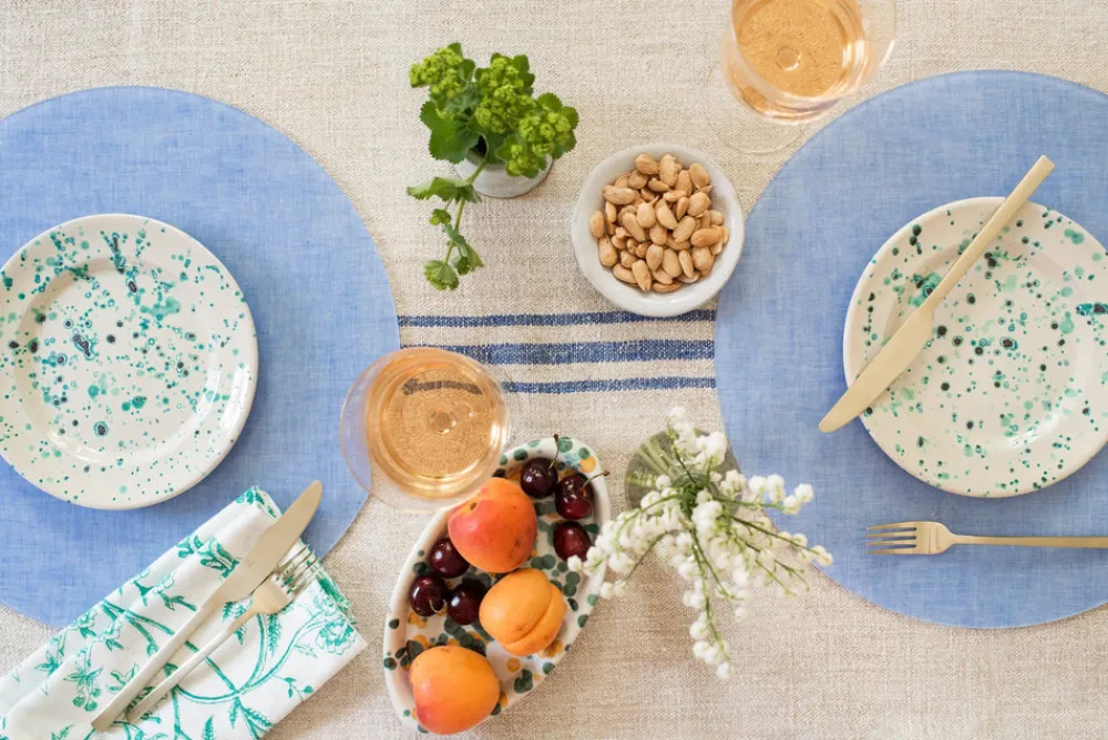 Proper Table Co. Place Settings & Linens|Campbell Blue Chambray Placemat