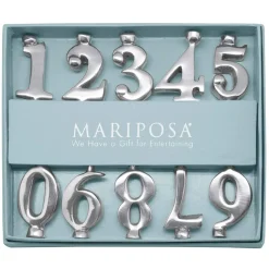 Mariposa Candles|Candle Number Holder Set