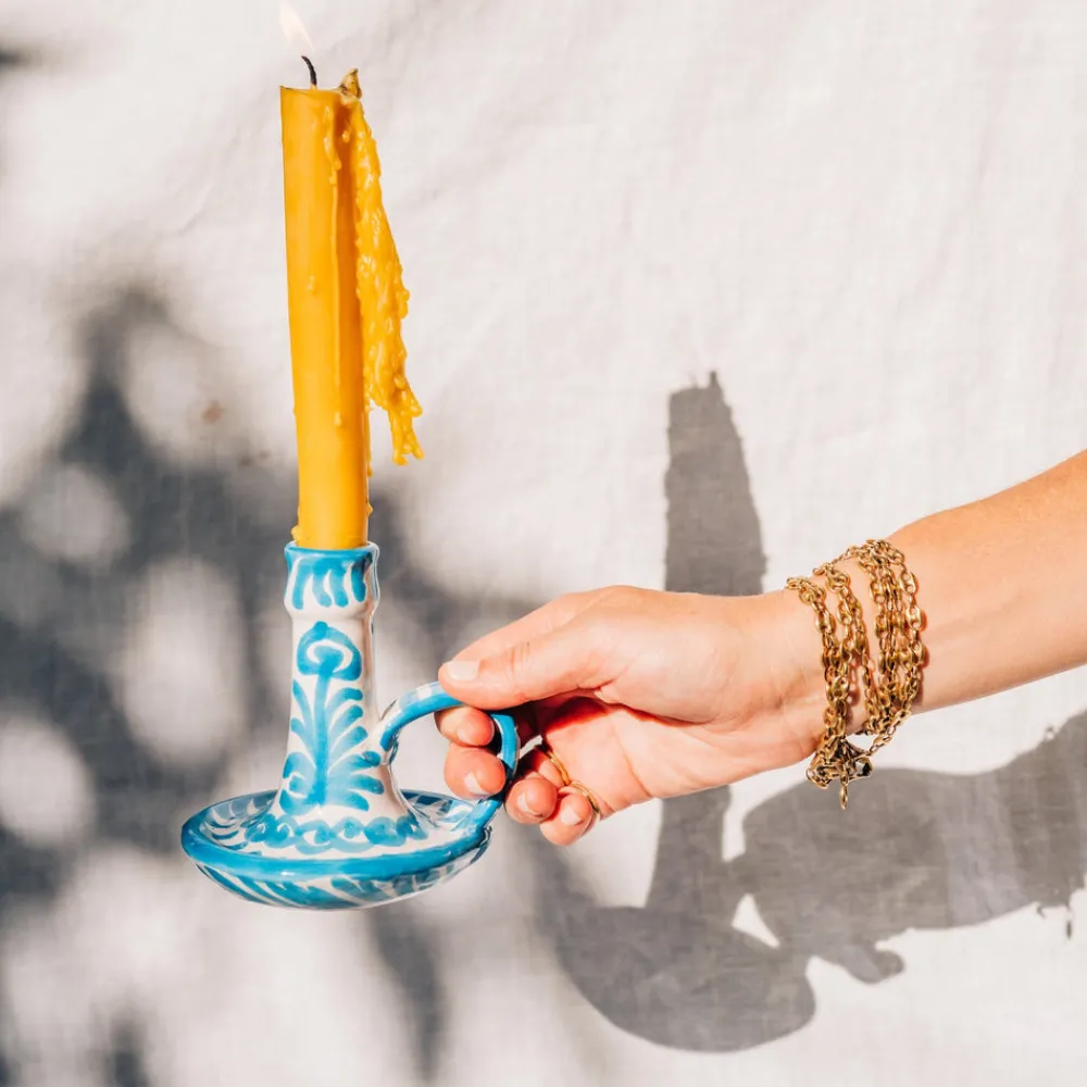 Pomelo Casa Candles|Candlestick With Hand Painted Designs