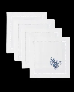 Henry Handwork Place Settings & Linens|Canton Blue Cocktail Napkin Set