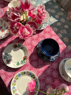 Carolina Irving and Daughters Dinnerware|Carnation Dessert Plate