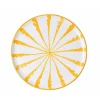 Pomelo Casa Dinnerware|Casa Amarilla Dinner Plate with Candy Cane Stripes