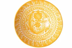 Pomelo Casa Dinnerware|Casa Amarilla Large Bowl with Hand-painted Designs