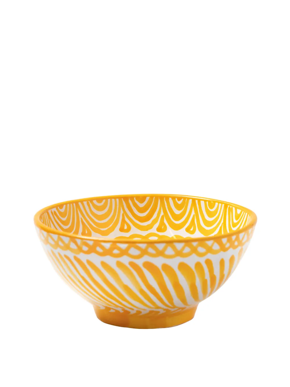 Pomelo Casa Dinnerware|Casa Amarilla Medium Bowl with Hand-painted Designs