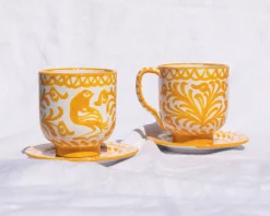 Pomelo Casa Dinnerware|Casa Amarilla Mug with Hand-painted Designs