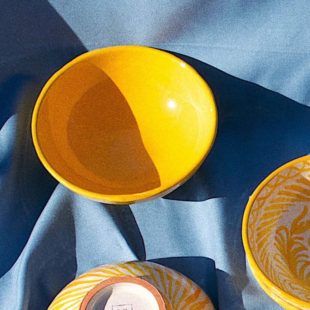 Pomelo Casa Dinnerware|Casa Amarilla Small Bowl with Yellow Glaze