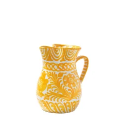 Pomelo Casa Dinnerware|Casa Amarilla Small Pitcher with Hand-painted Designs