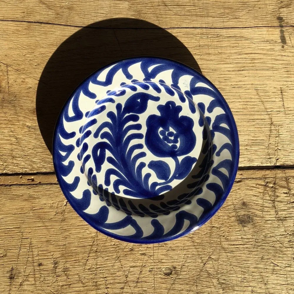 Pomelo Casa Dinnerware|Casa Azul Mini Plate with Hand-painted Designs