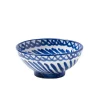 Pomelo Casa Dinnerware|Casa Azul Small Bowl with Hand-Painted Designs