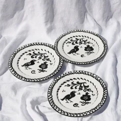 Pomelo Casa Dinnerware|Casa Blanca & Negra Dinner Plate with Traditional Designs