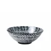 Pomelo Casa Dinnerware|Casa Blanca & Negra Large Bowl with Hand-painted Designs