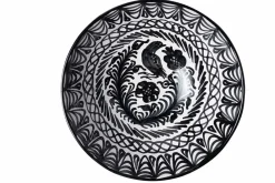 Pomelo Casa Dinnerware|Casa Blanca & Negra Large Bowl with Hand-painted Designs