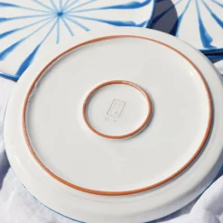 Pomelo Casa Dinnerware|Casa Celeste Dinner Plate with Candy Cane Stripes
