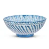 Pomelo Casa Dinnerware|Casa Celeste Large bowl with Hand-Painted Designs