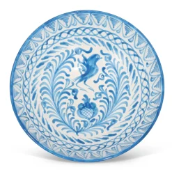 Pomelo Casa Dinnerware|Casa Celeste Large bowl with Hand-Painted Designs