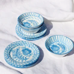 Pomelo Casa Dinnerware|Casa Celeste Mini Bowl with Hand-Painted Designs