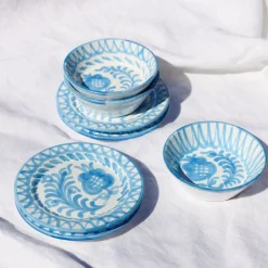 Pomelo Casa Dinnerware|Casa Celeste Mini Plate with Hand-Painted Designs