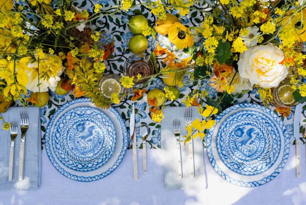 Pomelo Casa Dinnerware|Casa Celeste Salad Plate with Traditional Designs