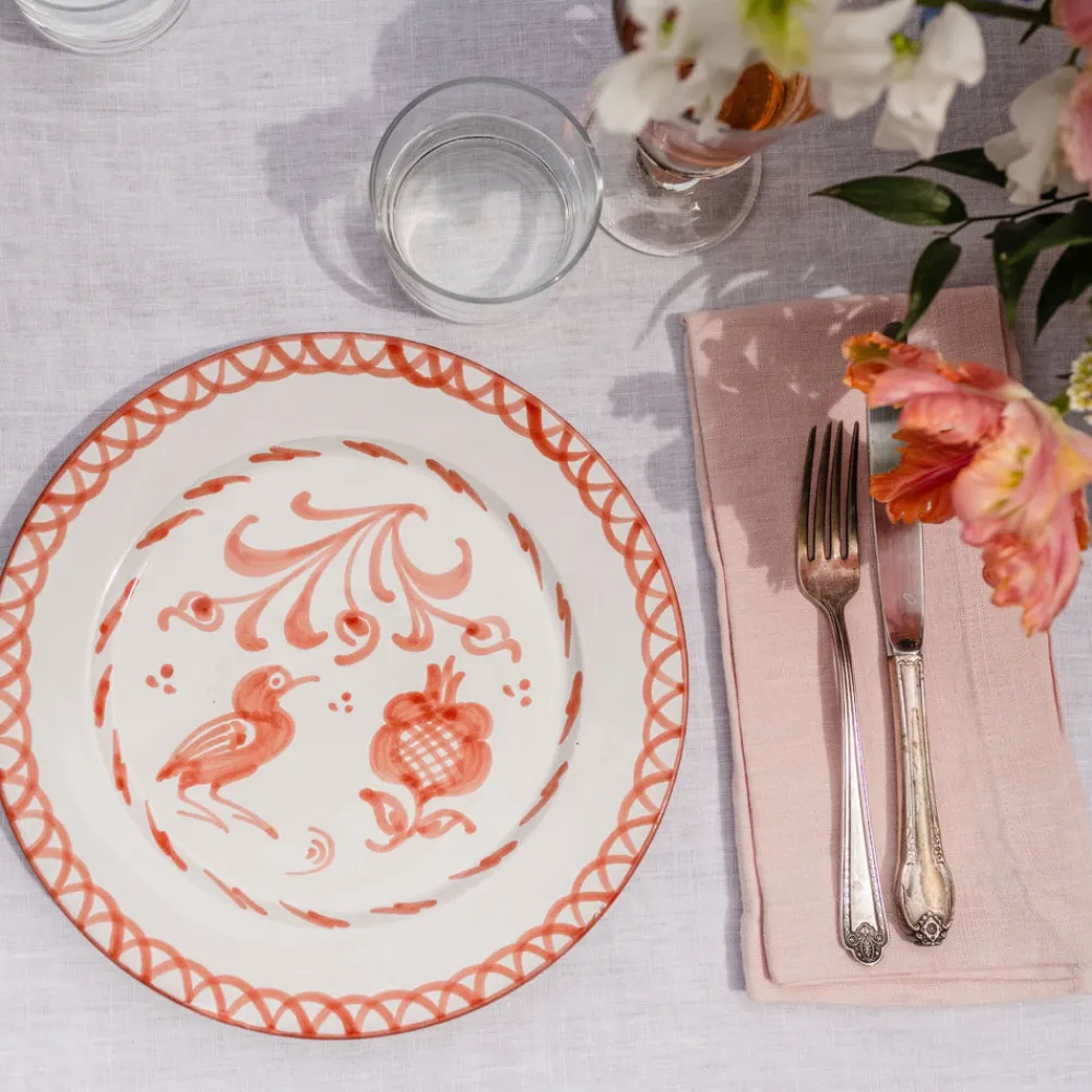 Pomelo Casa Dinnerware|Casa Coral Dinner Plate with Traditional Designs