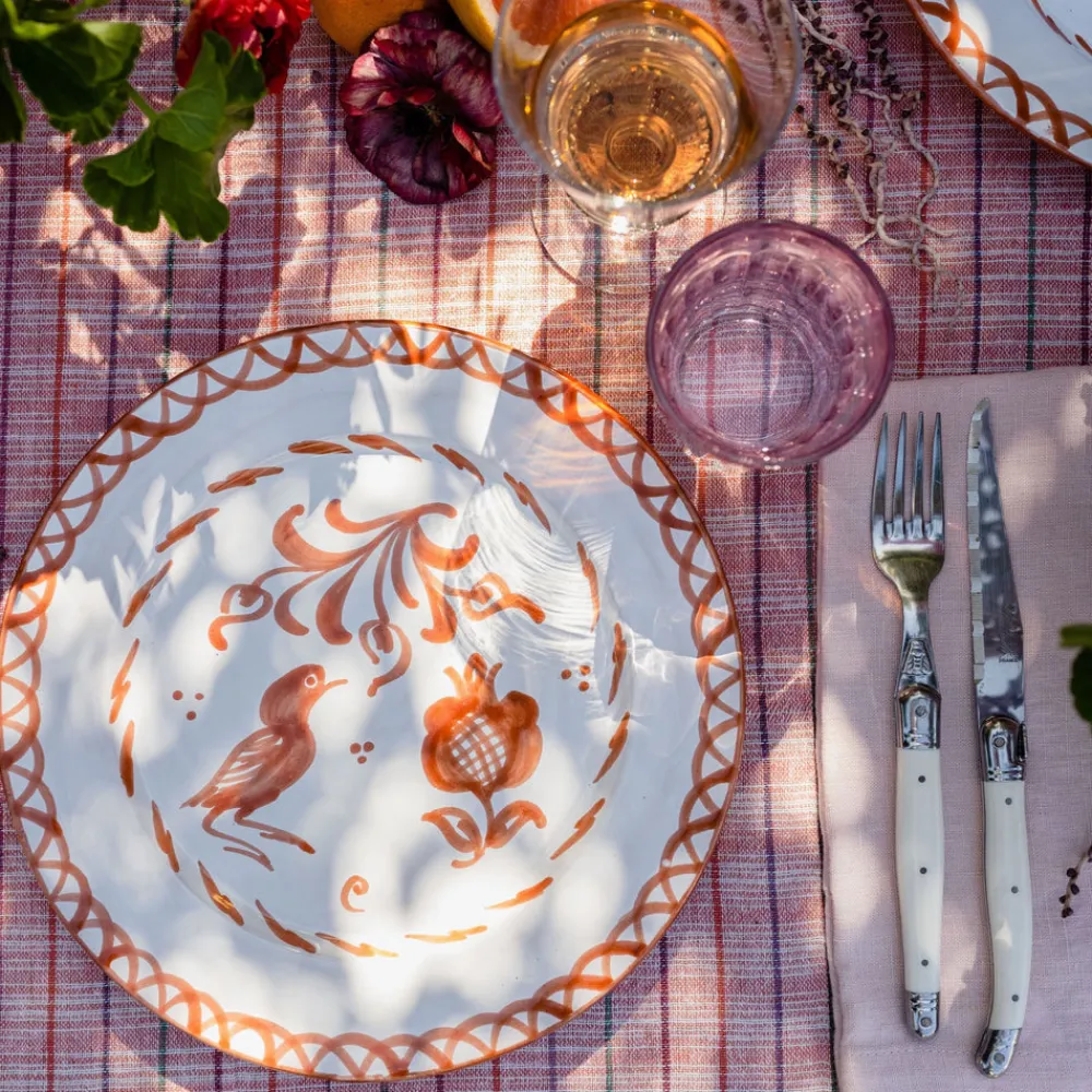 Pomelo Casa Dinnerware|Casa Coral Dinner Plate with Traditional Designs