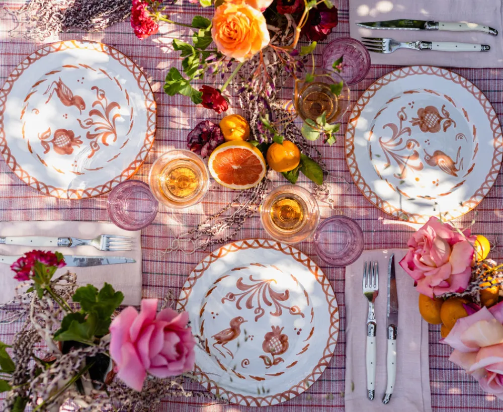 Pomelo Casa Dinnerware|Casa Coral Dinner Plate with Traditional Designs