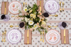 Pomelo Casa Dinnerware|Casa Coral Dinner Plate with Traditional Designs