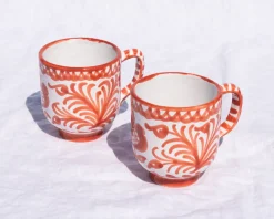Pomelo Casa Dinnerware|Casa Coral Mug with Hand-painted Designs