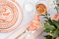 Pomelo Casa Dinnerware|Casa Coral Salad Plate with Traditional Designs