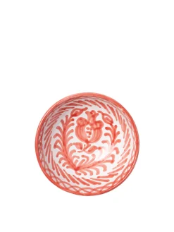 Pomelo Casa Dinnerware|Casa Coral Small Bowl with Hand-painted Designs