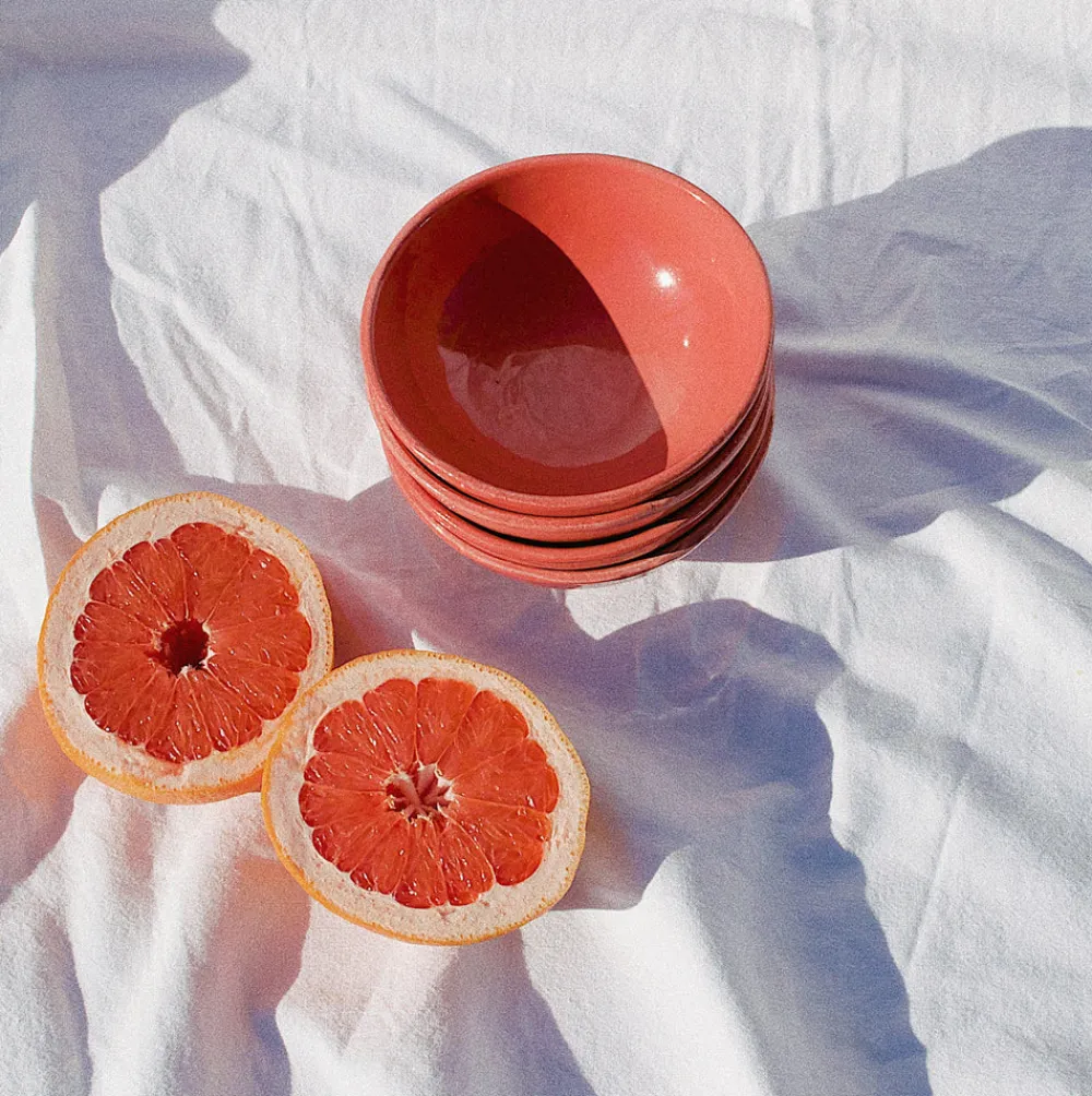 Pomelo Casa Dinnerware|Casa Coral Small Bowl With Coral Glaze