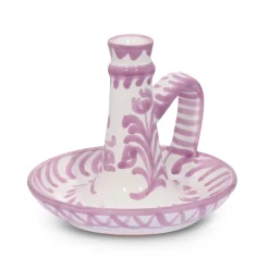 Pomelo Casa Candles|Casa Lila Candlestick with Hand-Painted Designs