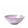 Pomelo Casa Dinnerware|Casa Lila Large Bowl with Hand-painted Designs