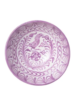 Pomelo Casa Dinnerware|Casa Lila Medium Bowl with Hand-painted Designs